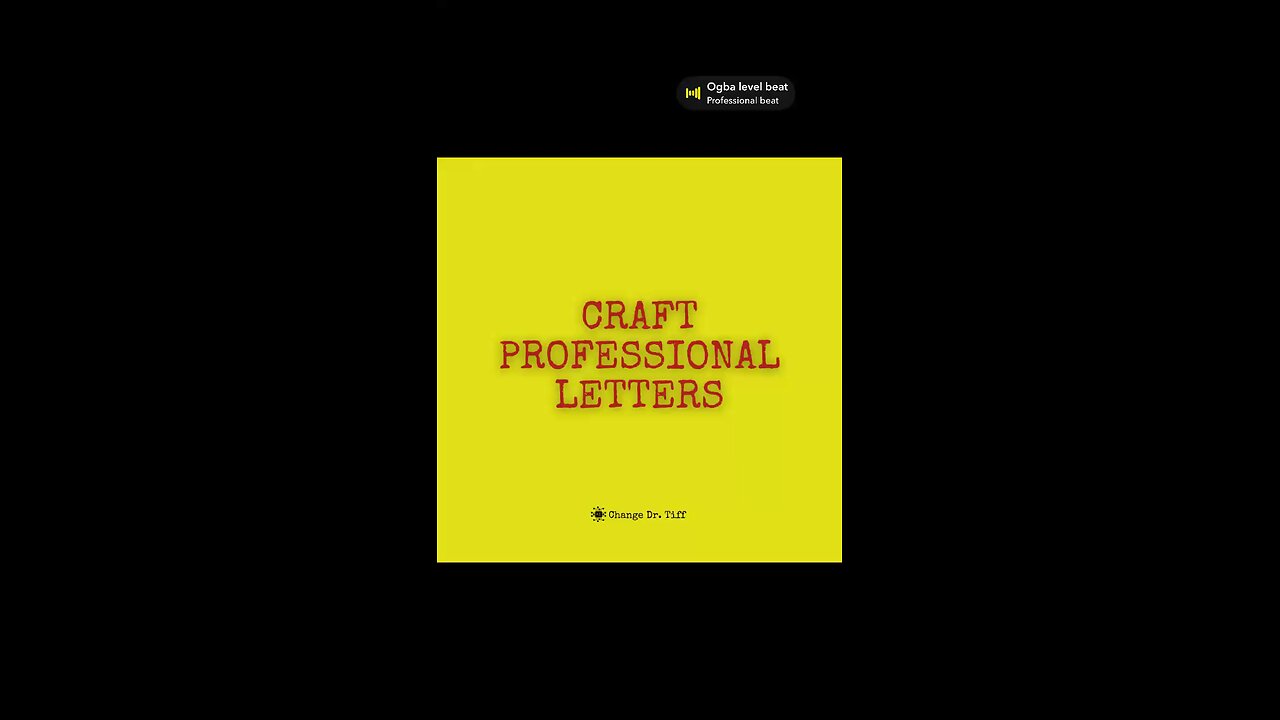 Maintain professionalism