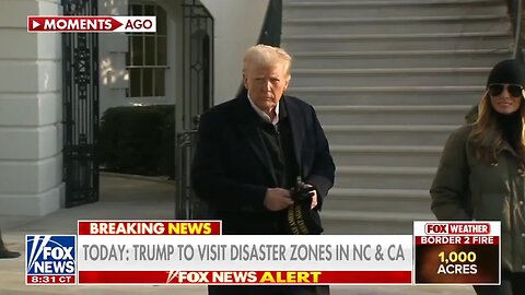 President Trump takes reporters' questions before heading to NC and CA