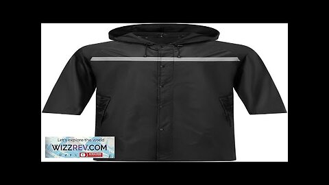 Mens Long Safety Rain Coats with Air Vents Reflective Stripes Waterproof Packable Review