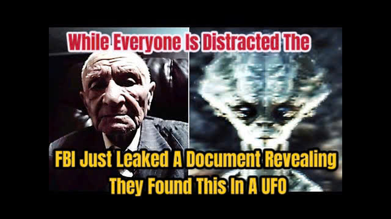 While Everyone Is Distracted The FBI Just Leaked A Document Revealing They Found This In A UFO