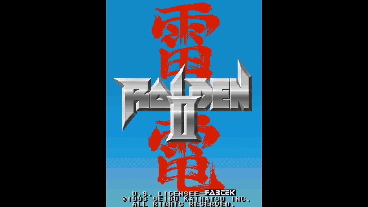 Raiden II Arcade Game, Seibu Kaihatsu 1993, Longplay