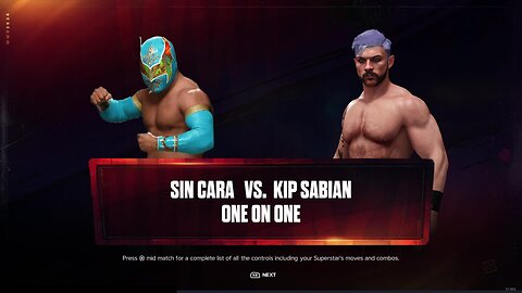 WWE 2k24 Sin Cara vs Kip Sabin