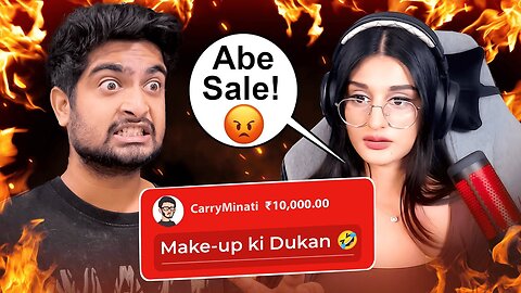 CarryMinati Roasted Beautiful Streamers ft. ‪@PAYALGAMING‬ 🤣 (Part 3)