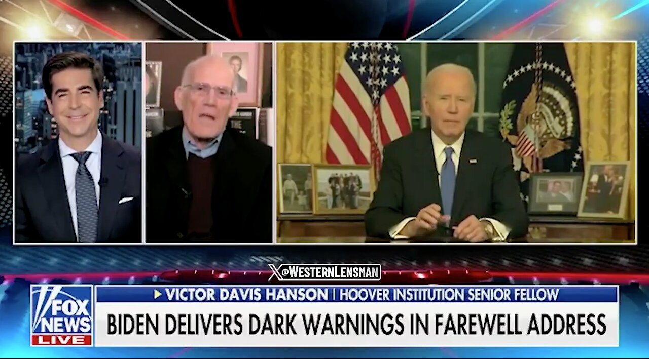 NEW: Victor David Hanson tears Biden and his “oligarchy” warning to Shreds