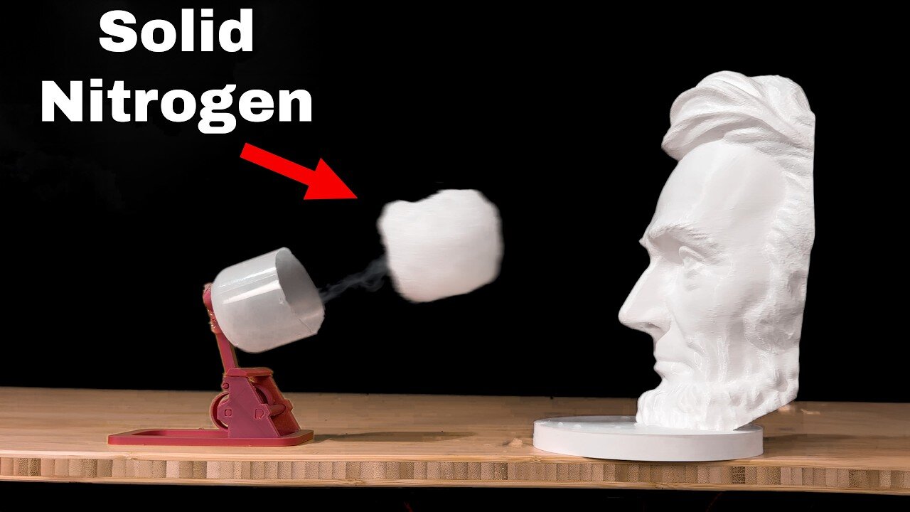 Throwing a -346°F Snowball Made of Solid Nitrogen