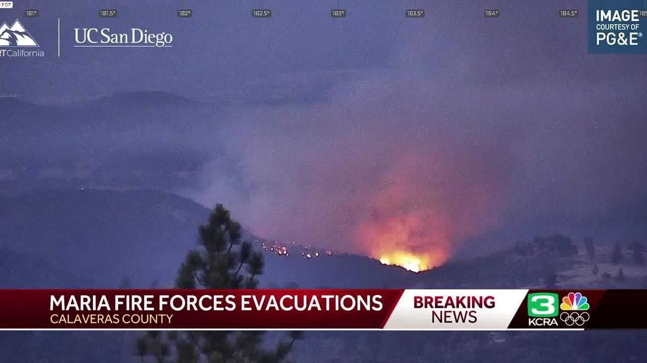 LIVE: View of California wildfires as evacuations ordered