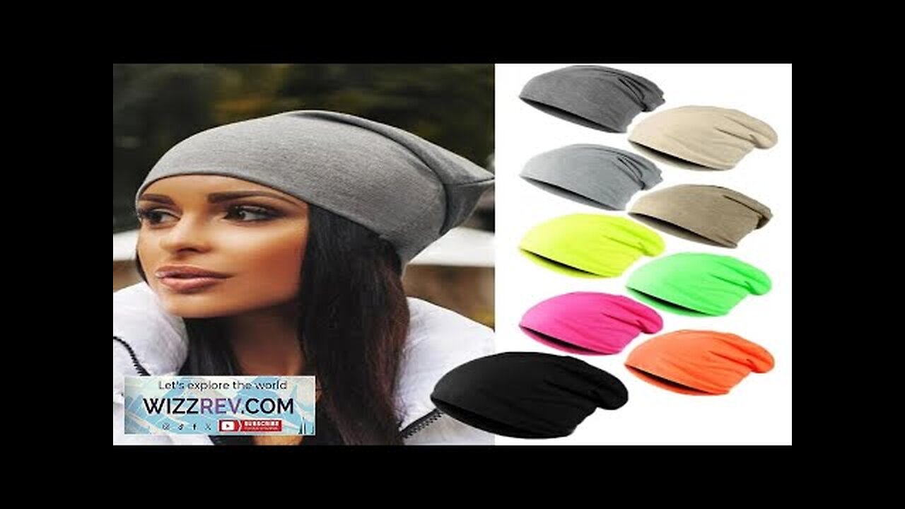 Winter Hats Men Women Knitted Warm Caps Solid Color Beanies Hip-hop Slouch Review