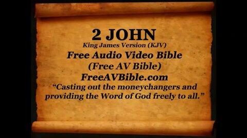 2 John KJV read along audio bible with piano worship music in the background