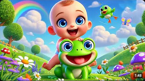 Jump, Jump, Little Frog! Fun Kids Song 3D Animation