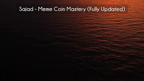 (courseslibrary.com)Sajad - Meme Coin Mastery (Fully Updated) Course download