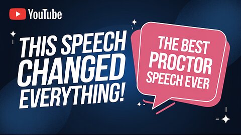 🎤 THIS SPEECH CHANGED EVERYTHING! 😱 The BEST Proctor Speech EVER (R.I.P) 💔 #Proctor #IconicMoments