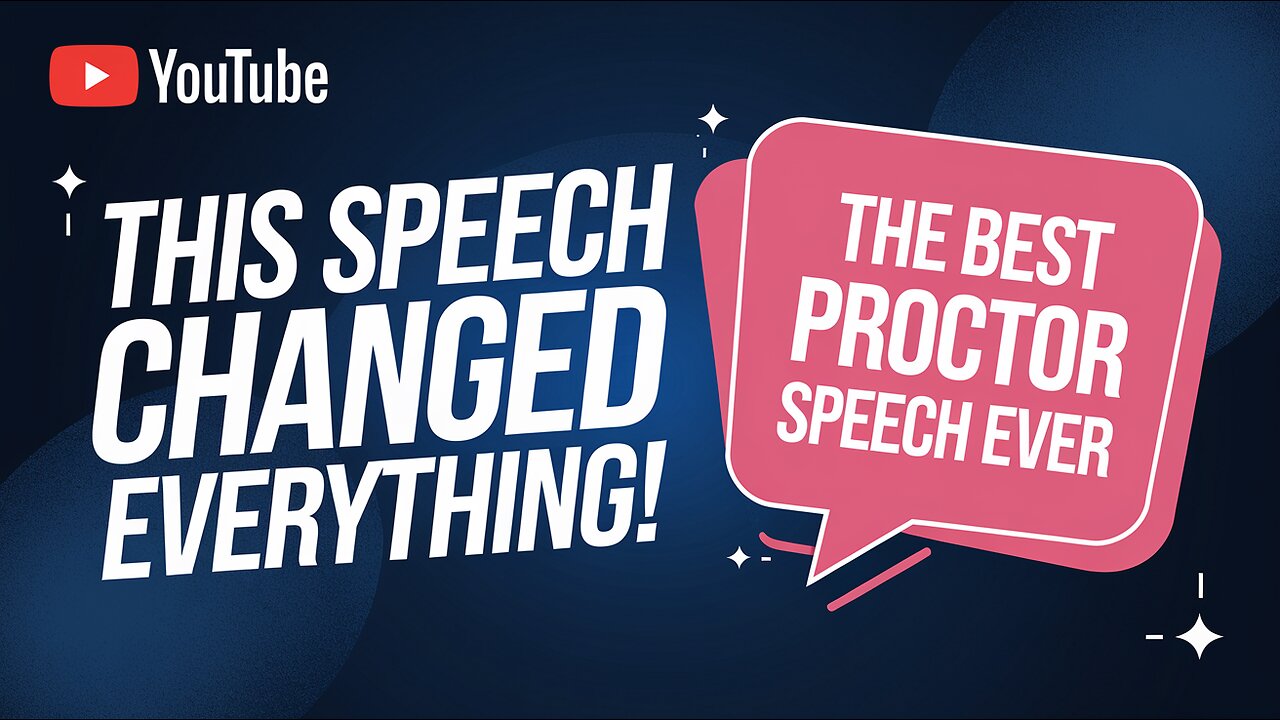 🎤 THIS SPEECH CHANGED EVERYTHING! 😱 The BEST Proctor Speech EVER (R.I.P) 💔 #Proctor #IconicMoments