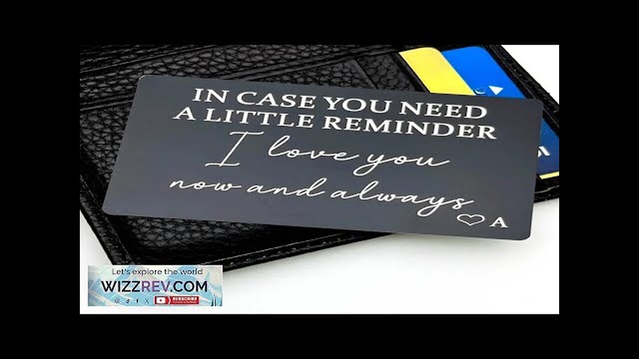 Wallet Insert Card Gifts for Him Men Husband Valentine From Wife Girlfriend Review