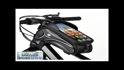 Wolfilist Bike Bag 2L Large Capacity Waterproof With Sun-Visor Rain Cover Phone Review