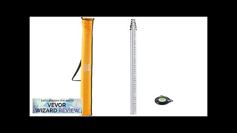 VEVOR Measuring Rod 25-Feet/10ths 6 Sections Telescopic Grade Rod 1/10ft w/ Bag Review