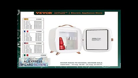 VEVOR 6L Mini Cosmetics Fridge Single Door Electric Refrigeration Keep Cooling Mask Review