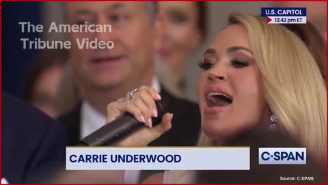 Carrie Underwood Delivers Incredible Inauguration Rendition Of “America The Beautiful” for Trump