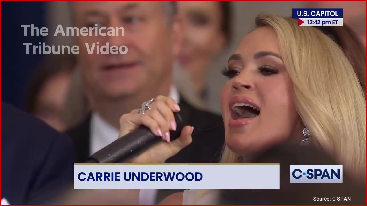 Carrie Underwood Delivers Incredible Inauguration Rendition Of “America The Beautiful” for Trump