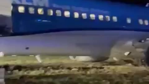 A new aviation mishap has occurred, as a KLM aircraft skidded off the runway in Oslo, Norway. #SHORT