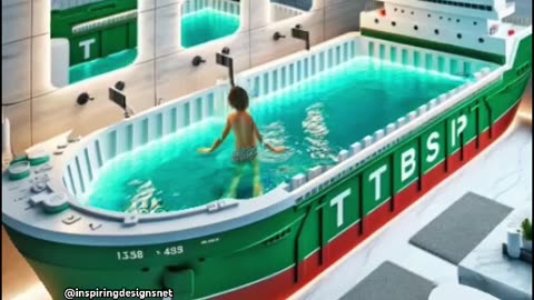 I never knew I needed a cargo ship bathtub until just now!🚢🚢😱👏