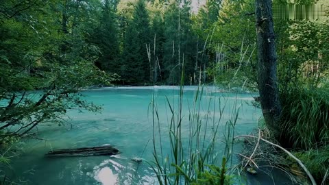 Rivers shimmering like sapphires on the Alps