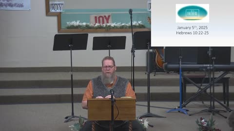 Sunday Sermon at Moose Creek Baptist Church, North Pole, AK, 1/5/2025