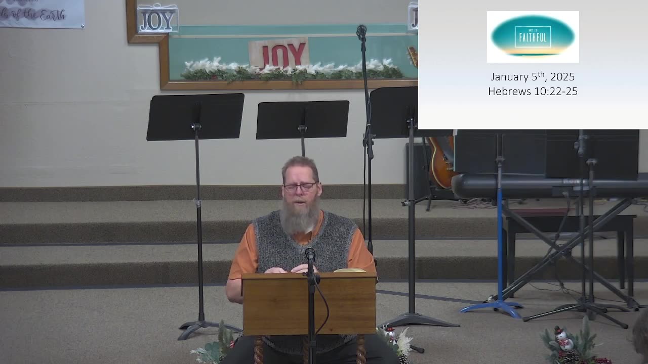 Sunday Sermon at Moose Creek Baptist Church, North Pole, AK, 1/5/2025