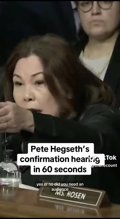 Pete Hegseth Hearing In 60 Seconds..