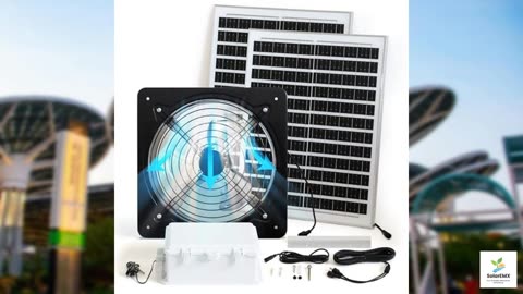 TXL 40W Solar Fan with Thermostat