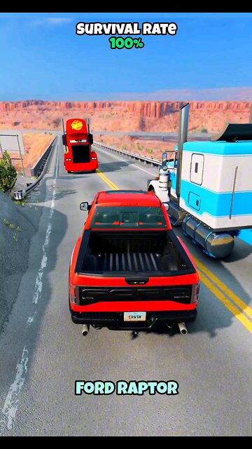 Chance Of survival With Different Vechiles #shorts #beamngdrive #gameplay
