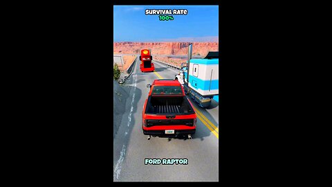 Chance Of survival With Different Vechiles #shorts #beamngdrive #gameplay