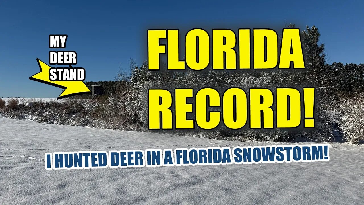 Hunting Whitetail Deer in a SNOWSTORM in FLORIDA