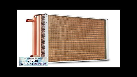 VEVOR Heat Exchanger Water to Air 20"x 20" with 3-Row 3/8" Copper Review