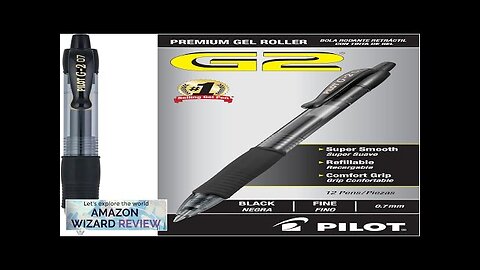 Pilot G2 Premium Gel Roller Pens Fine Point 0.7 MM Black Review