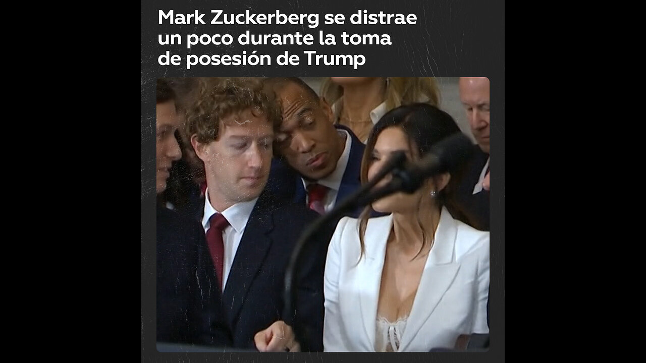 La ambigua mirada errante de Mark Zuckerberg en la toma de posesión de Trump