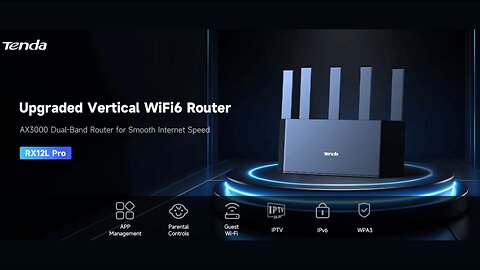 Tenda AX3000 WiFi Router Dual Band Wireless Router