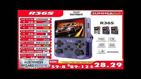 Open Source R36S Retro Handheld Video Game Console Linux System 3.5 Inch Review