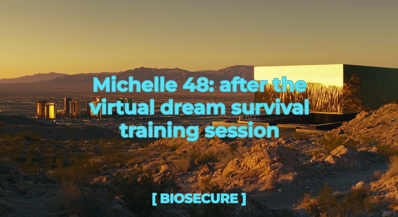 [biosecure] - Michelle 48 after the virtual dream survival training session