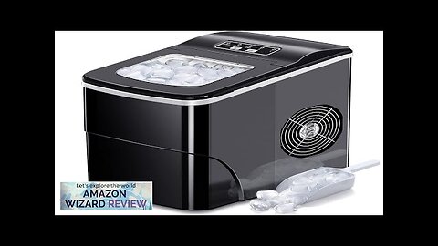 AGLUCKY Ice Makers Countertop with Self-Cleaning 26.5lbs/24hrs 9 Cubes Ready in 6 Review