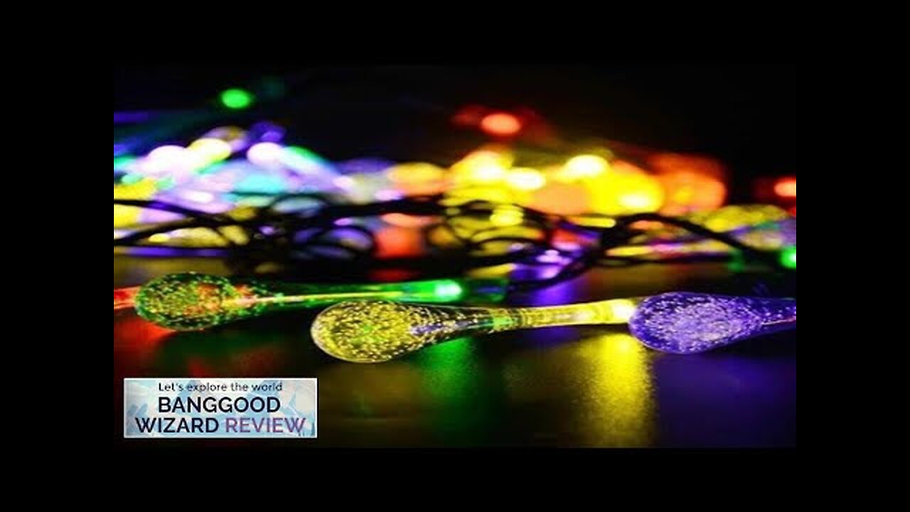 30 LED Battery Powered Raindrop Fairy String Light Outdoor Xmas Wedding Garden Review