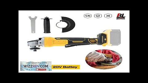 100/125mm Brushless Angle Grinder Fit for Dewalt 18V 20V Battery 4 Gears Review