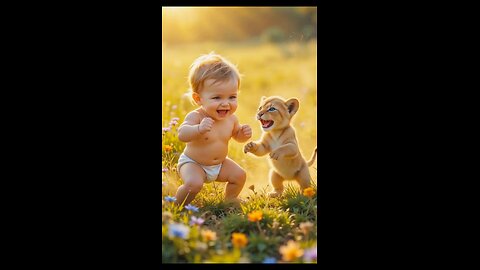 Cute babay Playing