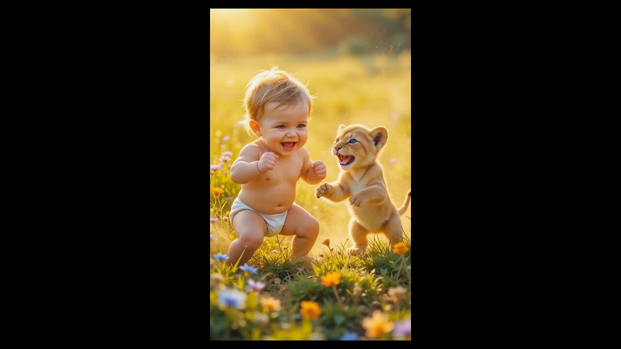 Cute babay Playing