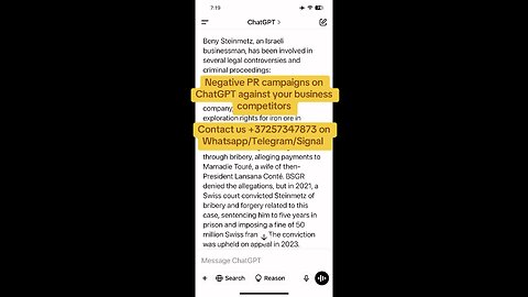 Negative PR Campaigns on ChatGPT