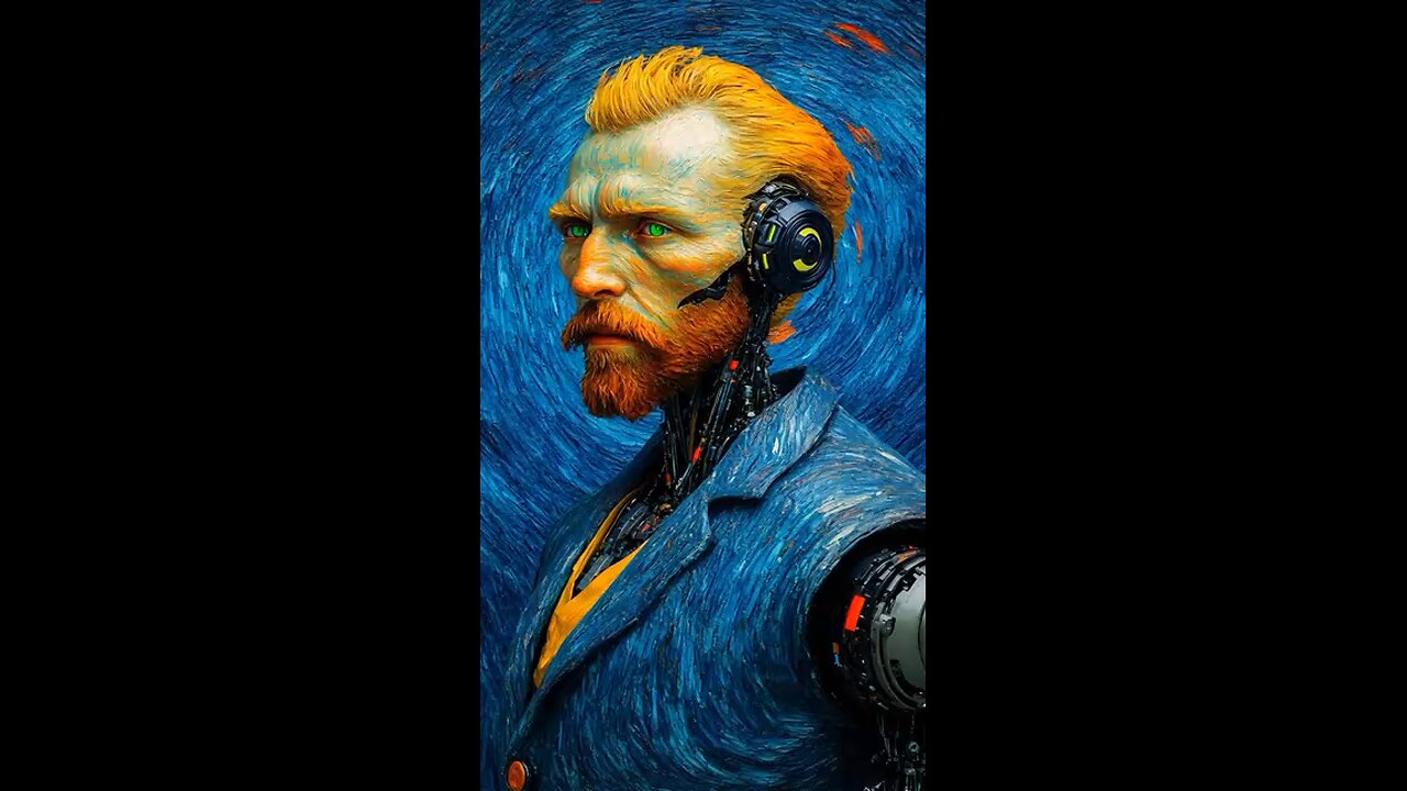 Vincent van Gogh playing with his cyber ear 👂