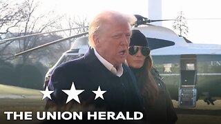 President Trump Delivers Remarks Before Marine One Departure 01/24/2025