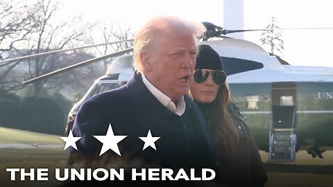 President Trump Delivers Remarks Before Marine One Departure 01/24/2025