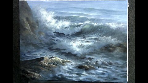 Paint with Kevin Hill - Close-up Ocean Wave