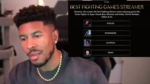 LowTierGod Cries About Not Getting A Streamer Awards Nomination For Best Fighting Game Streamer