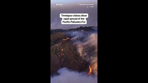 Timelapse videos show rapid spread of the Pacific Palisades Fire